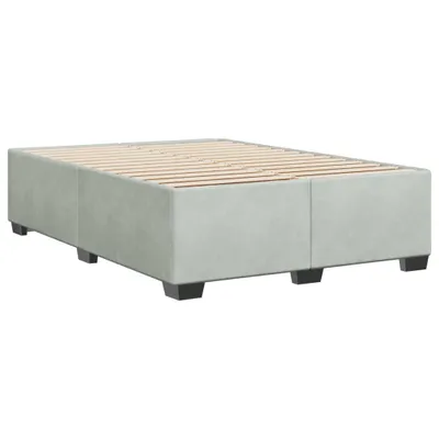 Immagine prodotto di vidaXL Struttura letto senza materasso grigio chiaro 140x190 cm in velluto
