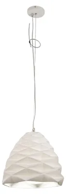 Image de Suspension Duchessa En Métal Et Céramique Blanche Ø300 Mm, Douille E27 40 W, Compatible Smart Luce, Classe 1, Design Élégant