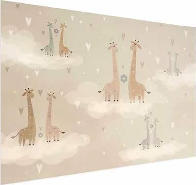 Produktbild von Posterpapier Poster - Loving Giraffes 60x40 cm Für Kinder e-A-10135-ao-a