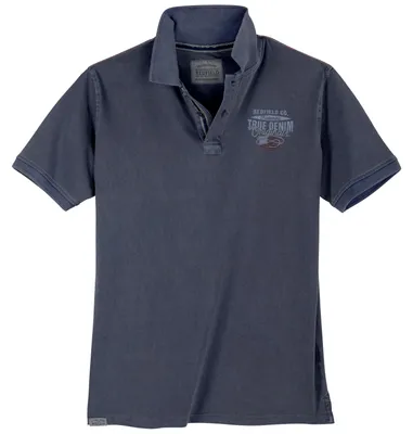 Produktbild von Redfield Poloshirt XXL Vintage Brustprint denimblau