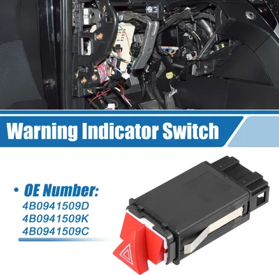 Image de Interrupteur D'Indicateur D'Avertissement No.4B0941509D Bouton De Voyant D'Avertissement pour Audi