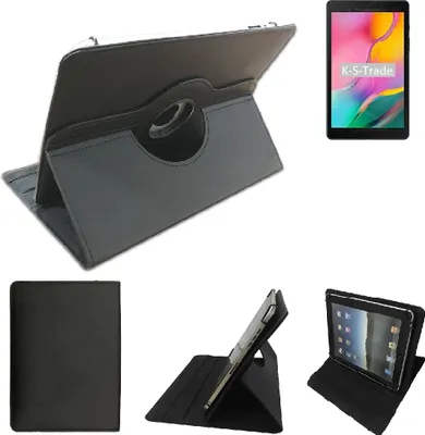 Produktbild von High quality kompatibel mit Samsung Galaxy Tab A 8.0 (2019) Wi-Fi Schutz Hülle 360° Tablet Case Schutzhülle Flip Cover  schwarz. Tablet Hülle