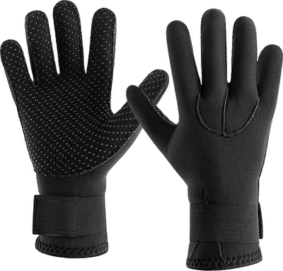 Produktbild von 3MM Neopren Neoprenanzug Handschuhe Warme Tauchhandschuhe Winter Surfing Handschuhe Thermische Anti-Rutsch-Handschuhe zum Speerfischen Schwimmen Rafting Kajak Paddeln