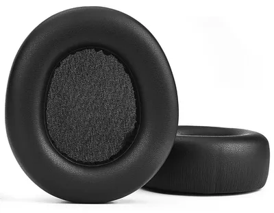 Obrázek produktu pro INF Sada 2 ušních polštářků z proteinové kůže kompatibilní s SteelSeries Arctis Nova Elite - náhradní polštářky z paměťové pěny, měkké a prodyšné Černá