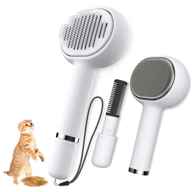 Produktbild von Zivacate Katzenbürste [3-in-1] Tierhaarentferner & Kamm, Tierhaarentferner Bürst
