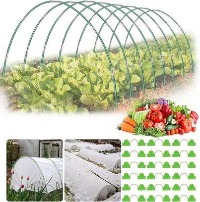 Produktbild von Famanu Gewächshausbänder 48 Stück - 8 Sets à 2,6 m, rostfreies Glasfaser-Material