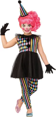 Produktbild von Kinder Viertelsägen Clown Mädchen Kostüm