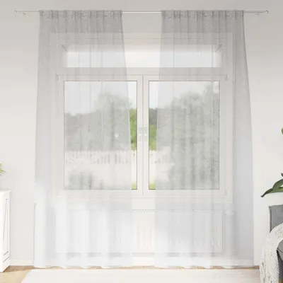 Obrázok produktu pre Voile záclona 2 pcs Svetlosivá 260 x 140 cm Polyester