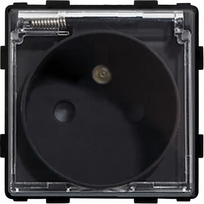 Imagen del producto de Enchufe para baño, 230V, color negro, modelo RTX SH