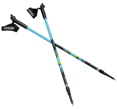 Obrázok produktu pre Spokey - Skladacie turistické palice MR78402 (jednotná veľkosť) (čierna/modrá/zelená)