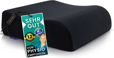 Produktbild von Komfortabler Autositzbooster für Erwachsene und Kinder – formbeständiges Sitzkissen – perfekter Autositzbooster (schwarz)