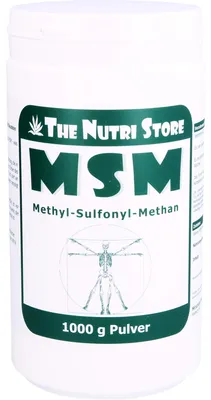 Obrázek produktu pro The Nutri Store MSM Methyl-Sulfonyl-Methane Powder, 1000 g prášku