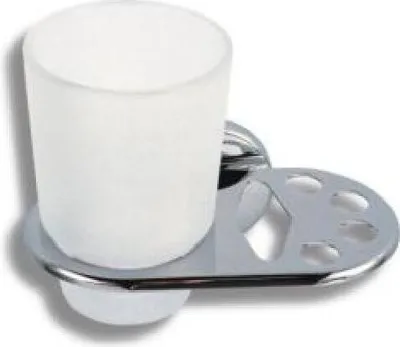 Immagine prodotto di Novaservis Metalia 1 - Portabicchieri e portaspazzolini, cromo/vetro 6149,0