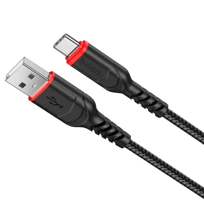 Obrázok produktu pre Hoco – Dátový kábel Victory (X59) – USB-A na USB Type-C, 12W 2,4 A - 1.0 m – Čierny KP27177