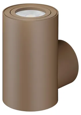 Image de Applique Murale Cylindrique Led Gu10 38°, Finition Corten, Design Moderne Pour Éclairage Intérieur - Beneito & Faure