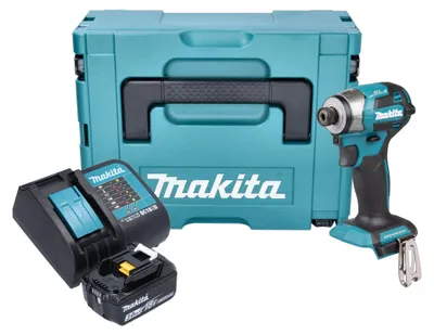 Zdjęcie produktu dla Makita DTD 173 SF1J akumulatorowy klucz udarowy 18 V 180 Nm 1/4" bezszczotkowy + 1x akumulator 3,0 Ah + ładowarka + Makpac