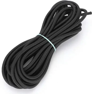 Obrázek produktu pro Černá bungee šňůra 7 mm, 10 m, polypropylen