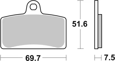 Immagine prodotto di Coppia pastiglie freno SBS 189MS mescola sinterizzata