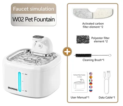 Immagine prodotto di Fontanella, senza fili, alimentata a batteria, distributore automatico, BIANCO, confezione 1