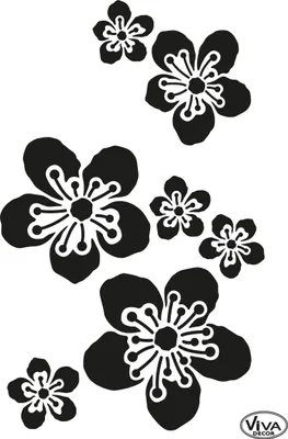 Produktbild von Kirschblüten Universal Schablone von Viva Decor