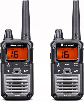 Image de MIDLAND Talkie-walkie XT70 Pro Duo Noir/Gris foncé