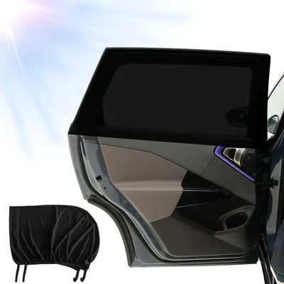 Produktbild von Sonnenschutz für Babys im Auto, Sonnenblende für Kinderseitenfenster, Verdunkelung mit UV-Schutz, universeller, elastischer Netz-Sonnenschutz für Kinder und Haustiere, 2 Stück