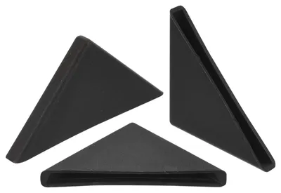 Eckenschutz aus Kunststoff, 50 Stück, 3 x 50 mm, schwarz