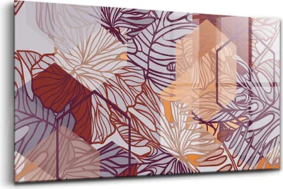 Produktbild von 120x60 - Glasbilder - Bilder auf Wandbild - Foto auf Glas - Geometrische Abstraktion