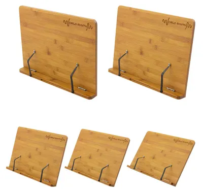 Produktbild von World Rhythm WR-404 Buchständer aus Bambus, Notenständer aus Holz, 39 x 28 cm, natur