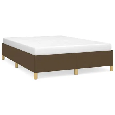 Immagine prodotto di vidaXL Struttura letto senza materasso marrone scuro 140x200 cm tessuto