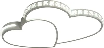 Obrázek produktu pro LED stropní svítidlo 36W křišťálové stropní svítidlo ve tvaru srdce moderní lampa do ložnice lampa do obývacího pokoje