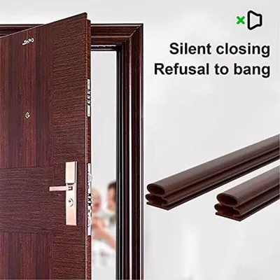 Immagine prodotto di Guarnizione in gomma autoadesiva per porte e finestre, 10 m x 10 mm, insonorizzante e impermeabile