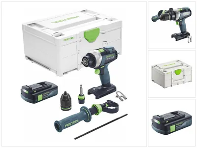 Zdjęcie produktu dla Festool TDC 18/4 I-Basic akumulatorowa wiertarko-wkrętarka 18 V 75 Nm bezszczotkowa + 1x akumulator 3,0 Ah + ładowarka - bez ładowarki