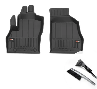 Productafbeelding van moto-MOLTICO 3D rubberen vloermatten voor auto, set van 4 stuks, all-weather rubberen voetmatten - geschikt voor Fiat Fiorino III, modeljaren 2008-2017