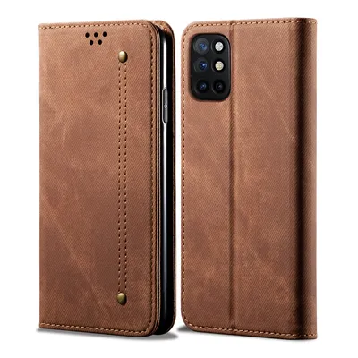 Obrázek produktu pro OnePlus 8T Pouzdro, Kožené Peněženkové Pouzdro s Magnetickým Uzavíráním a Pouzdro s Funkcí Stojánku pro OnePlus 8T Hnědý