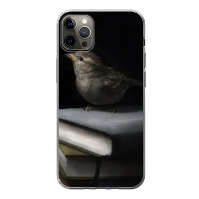 Produktbild von MuchoWow® Handyhülle Schutzhülle Hülle für iPhone 13 Pro Max Vogel - Bücher - Porträt Silikon Softcase Handy Hülle - Mobiltelefon
