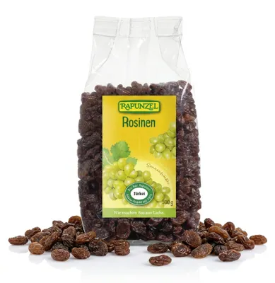 Produktbild von Rapunzel  Rosinen Türkei - 500g - 6 Beutel