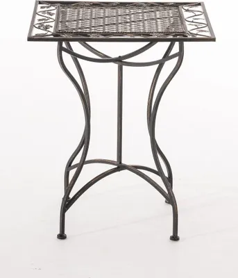 Produktbild von Asina Eisen-Tisch, Bronze mit antiker Patina, nostalgisches Design, 72x60x60 cm (HBT)