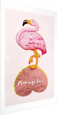 Produktbild von Posterpapier Poster - Flamingo in Love 40x60 cm Tiere g-C-0229-ao-a