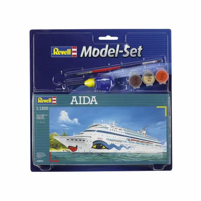 Produktbild von Revell AIDA, Passagierschiff-Modell, Montagesatz, 1:1200, AIDA Cruises, Kunststoff, Zwischen