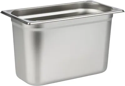 Produktbild von APS 81308 GN 1/3 Behälter, Edelstahl, 32,5 x 17,6 cm, Tiefe 200 mm, 7 Liter