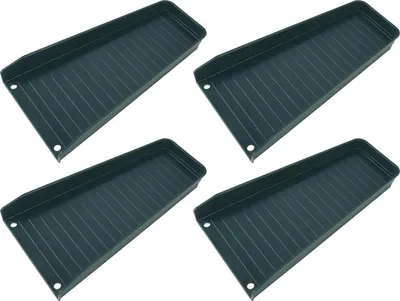 Zdjęcie produktu dla 4PCS Downspout Splash Block Rain Gutter Downspout Extensions Fixable Downspout Extender z 8 gwoździami mocującymi Protect House Foundation Green