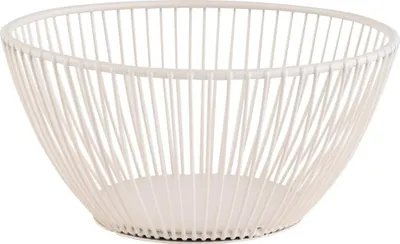 Produktbild von APS 30425 Korb SVART, Metall, Ø 17,5 cm, Höhe 8 cm, weiß