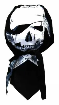 Produktbild von Bandana cap Pirat skull, Kopftuch mit Totenköpfen Pirat, Bandana headscarf with skulls, Pañuelo pañuelo con calaveras, Foulard bandana avec des crânes
