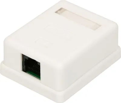Produktbild von Extralink RJ45 KAT5E UTP Netzwerkdose Weiß Aufputz Netzwerkdose Extralink 1 Stück