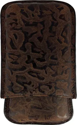 Produktbild von Zigarrenetui 3er schwarz / braun, aus Leder
