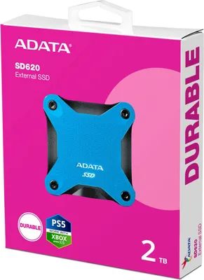 Produktbild von SD620 2 TB, Externe SSD (blau, Micro-USB-B 3.2 Gen 2 (10 Gbit/s))