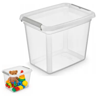 Produktbild von MOXOM 20L Transparenter Kunststoffbehälter mit Deckel