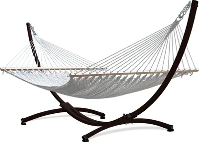 Produktbild von Potenza Stabhängematte mit Grande Gestell Braun bis 220kg I Barbados Hängematte- 210x140, 200kg