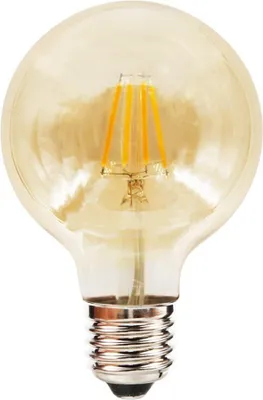 Zdjęcie produktu dla Dekoracyjna lampa LED E27, 4W, żarówka w kształcie bursztynu, ciepła barwa światła